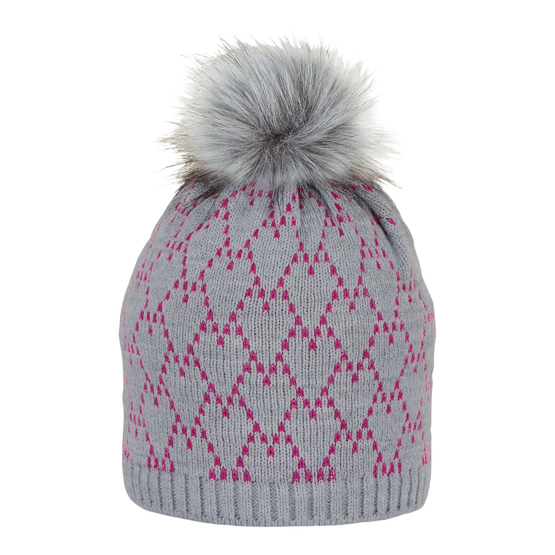 Winter-Strickmütze Bommel Herzen von Sterntaler