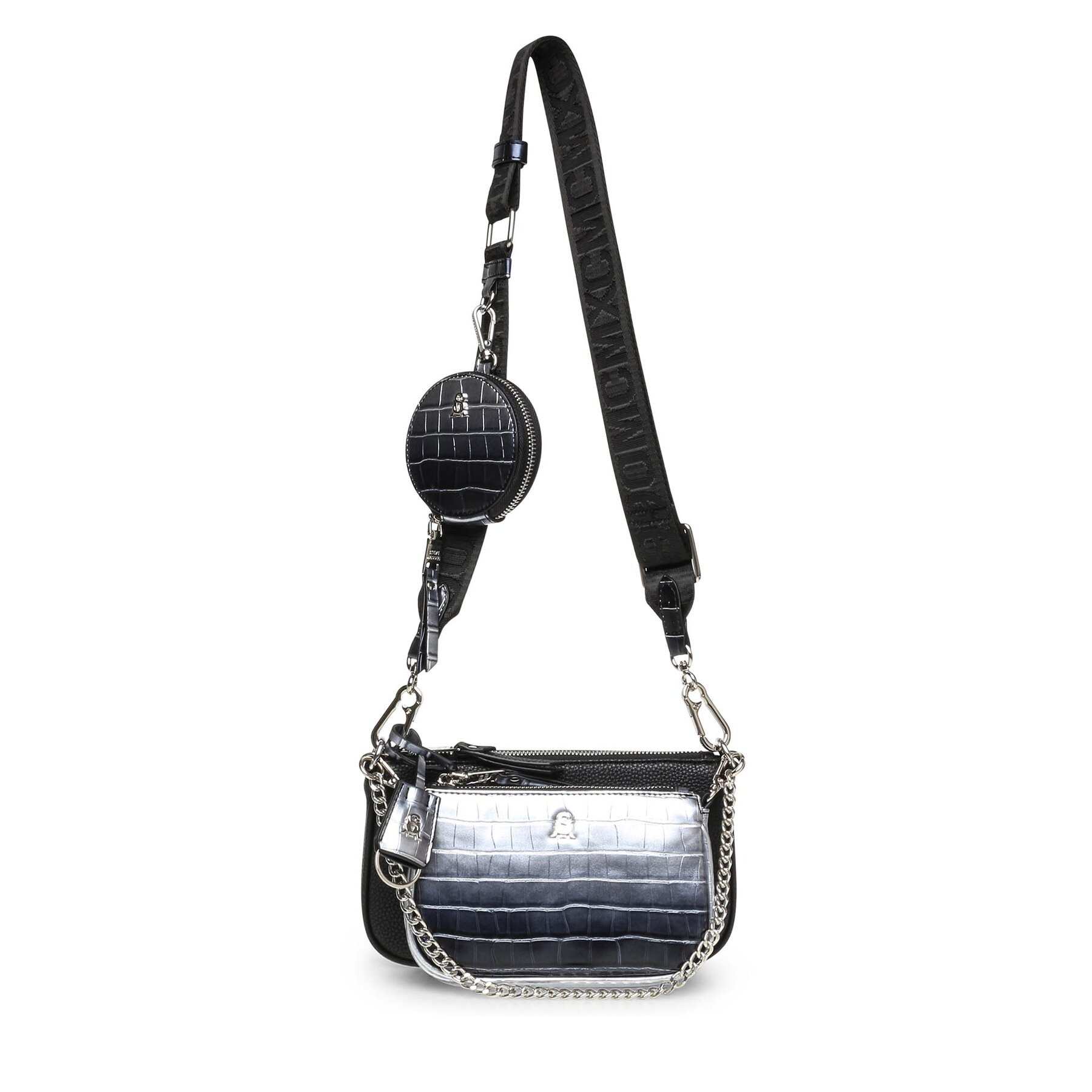 Handtasche Steve Madden Bamanza SM13001385-02002-BSL Silberfarben Handtasche Steve Madden Bamanza SM13001385-02002-BSL Silberfarben von Steve Madden