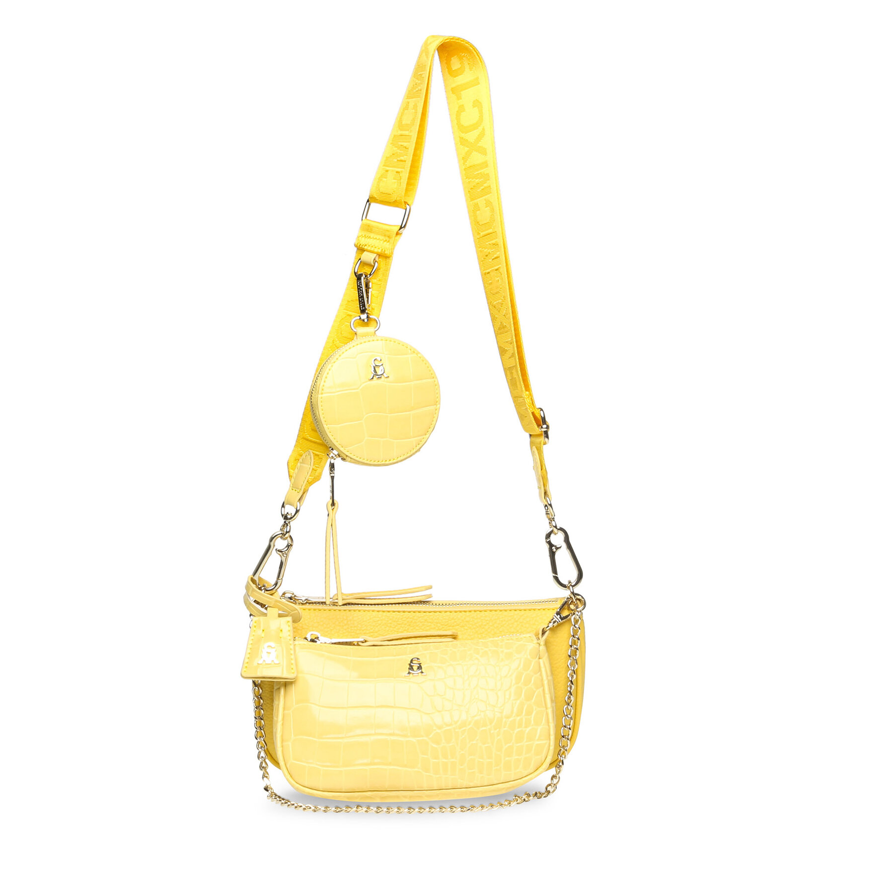 Handtasche Steve Madden Burgent Crossbody SM13000426-02002-LEM Gelb Handtasche Steve Madden Burgent Crossbody SM13000426-02002-LEM Gelb von Steve Madden