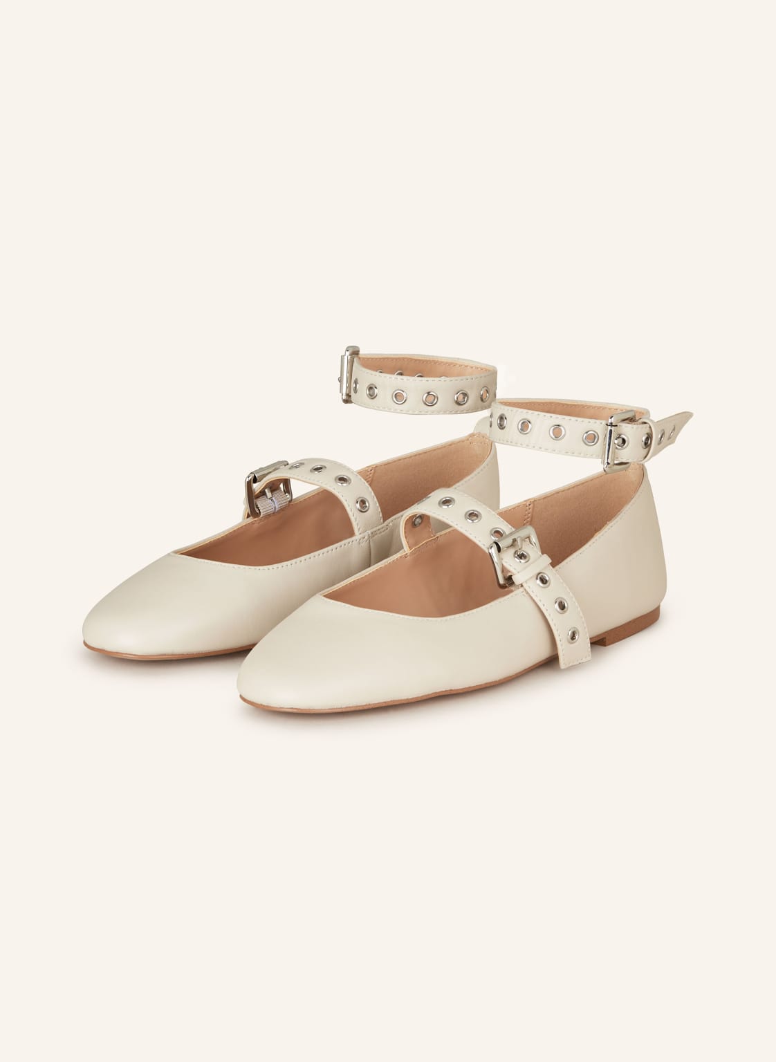 Steve Madden Ballerinas Macbeth Mit Nieten beige von Steve Madden