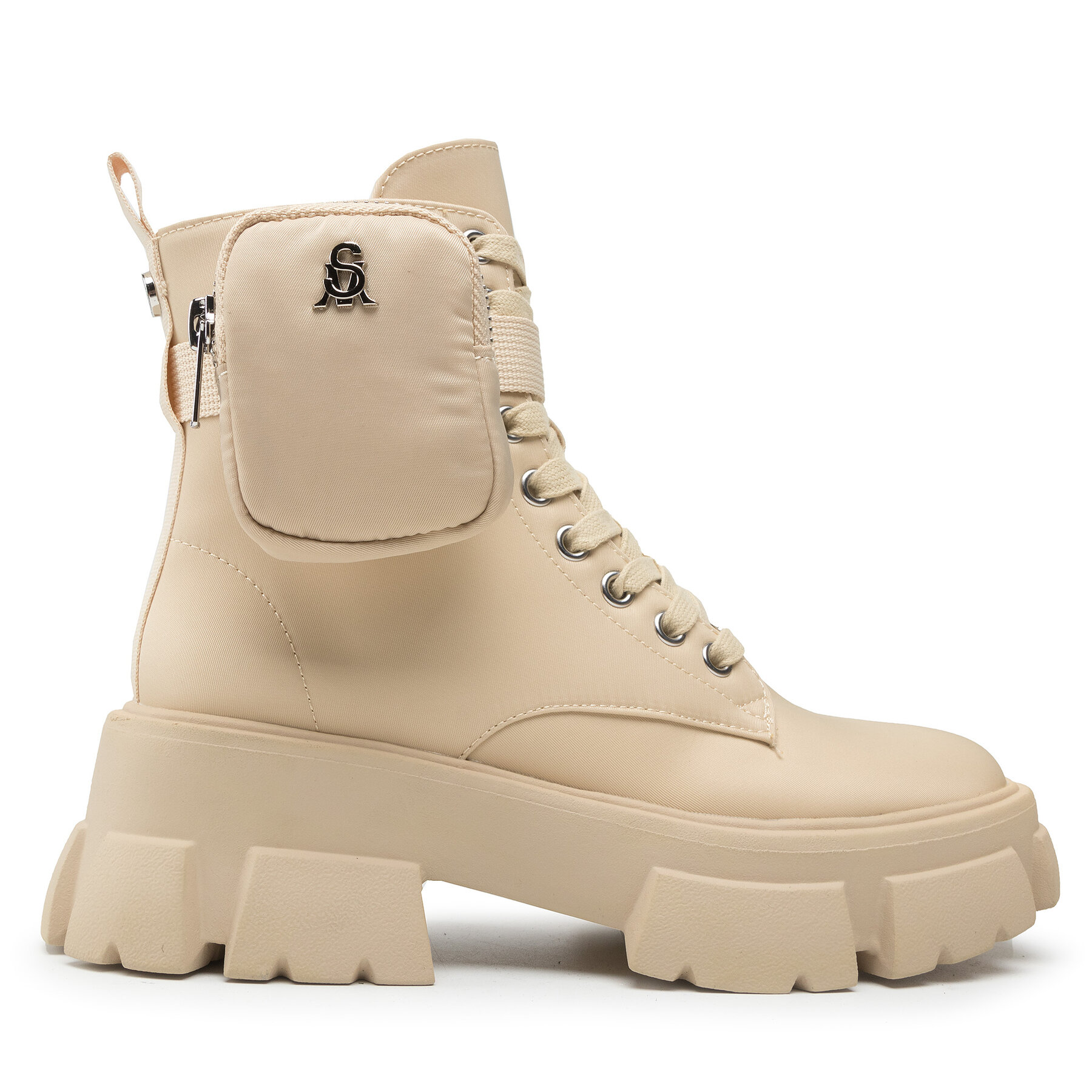 Schnürstiefeletten Steve Madden Tanker-P SM11001615-04004-299 Beige Schnürstiefeletten Steve Madden Tanker-P SM11001615-04004-299 Beige von Steve Madden