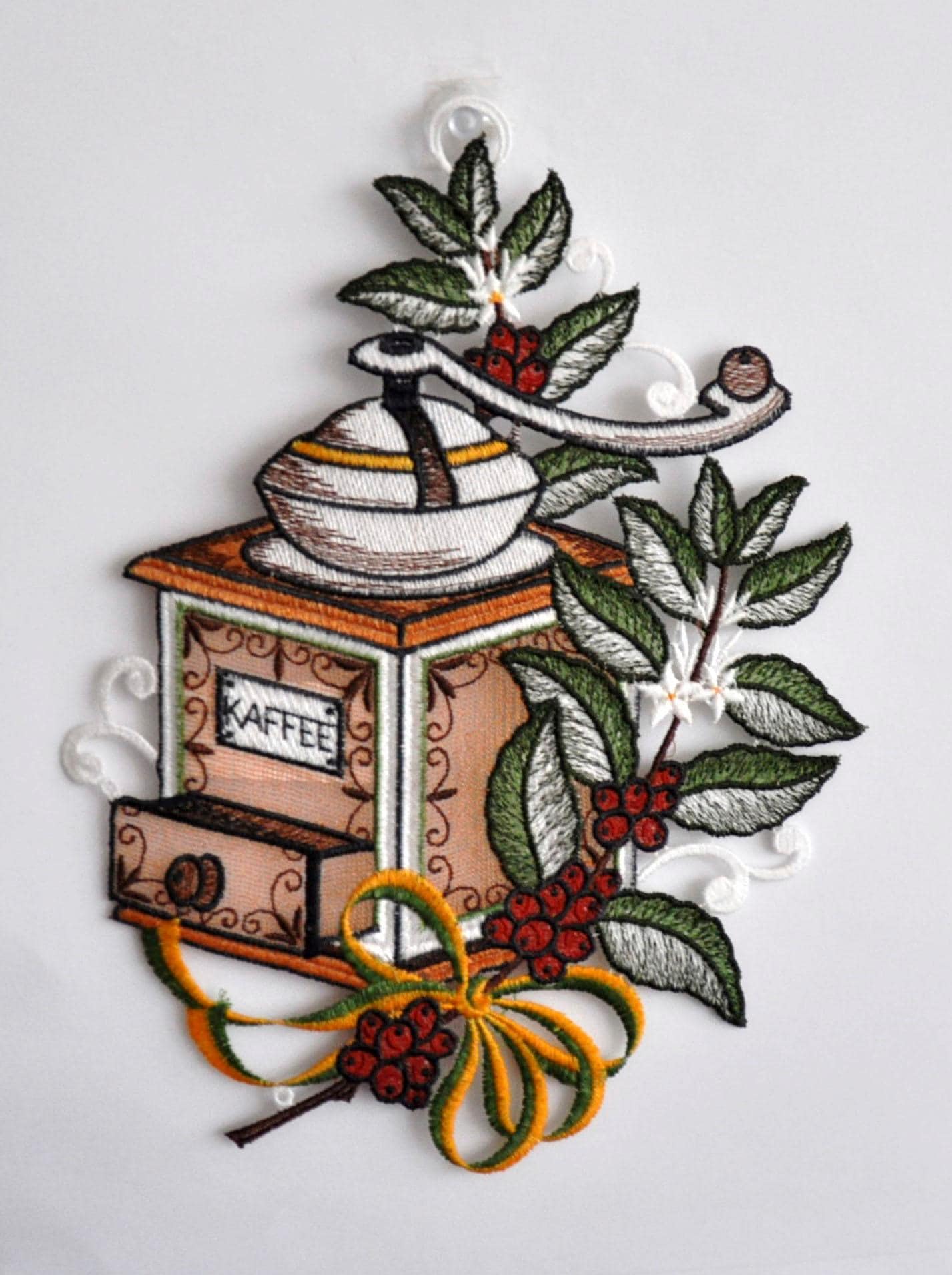Stickereien Plauen Fensterbild »Kaffeemühle« Stickereien Plauen Fensterbild »Kaffeemühle« von Stickereien Plauen