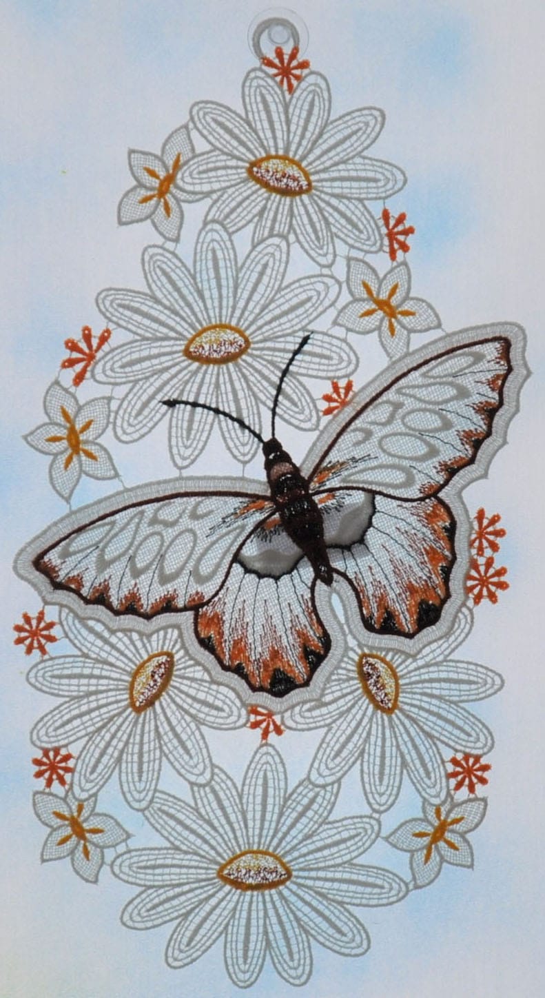 Stickereien Plauen Fensterbild »Schmetterling« Stickereien Plauen Fensterbild »Schmetterling« von Stickereien Plauen