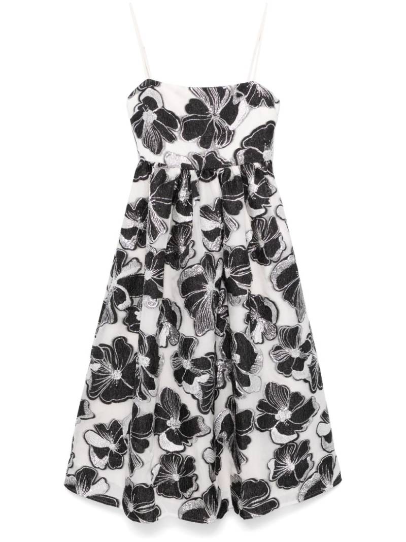 Stine Goya Anemone-jacquard voluminous midi dress - White von Stine Goya