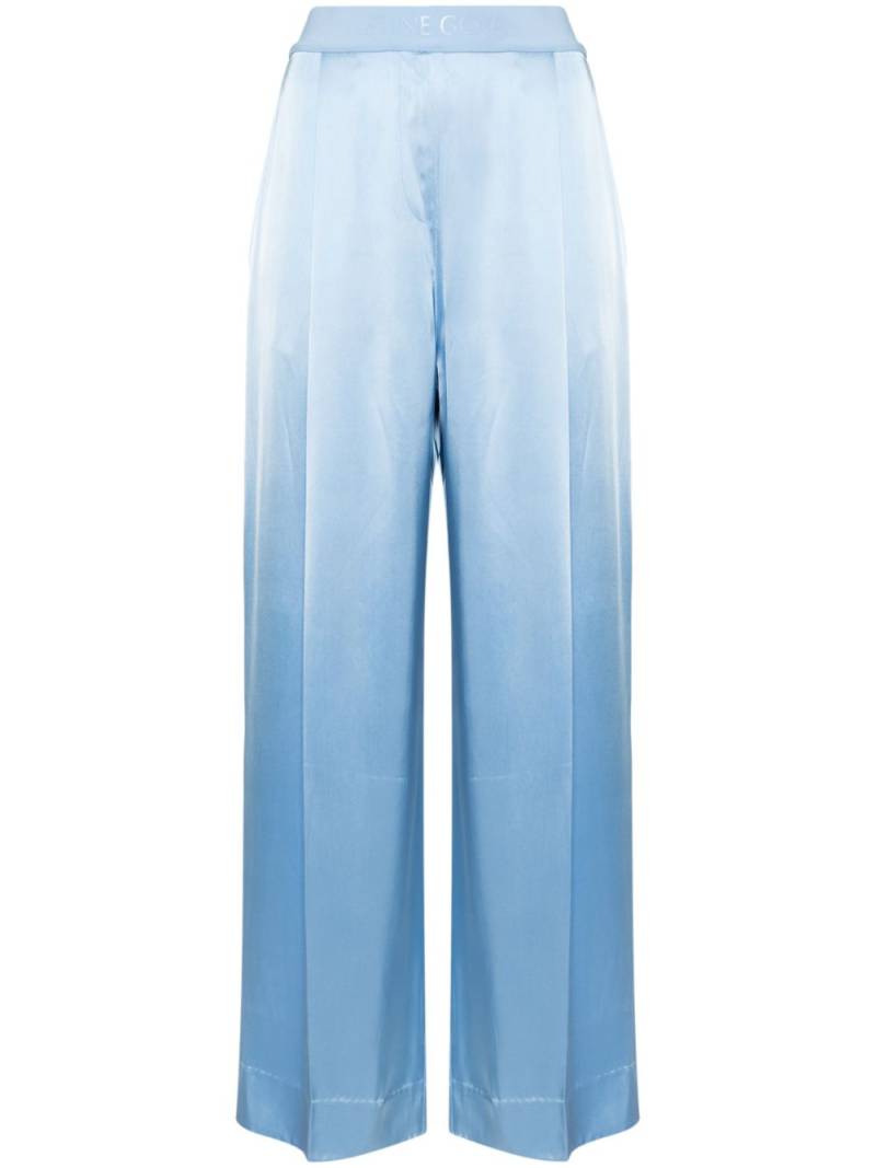 Stine Goya Ciara pleat-detail wide-leg trousers - Blue von Stine Goya