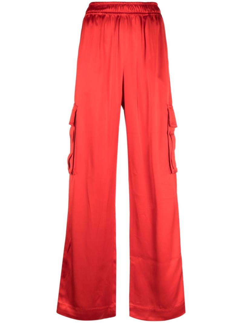 Stine Goya Fatuna satin cargo trousers - Red von Stine Goya