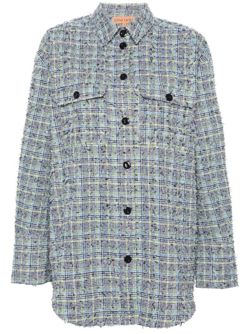 Stine Goya Phoenix plaid-check shirt - Blue von Stine Goya