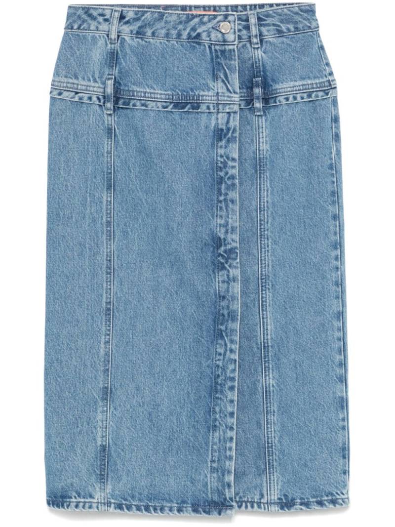 Stine Goya denim midi skirt - Blue von Stine Goya