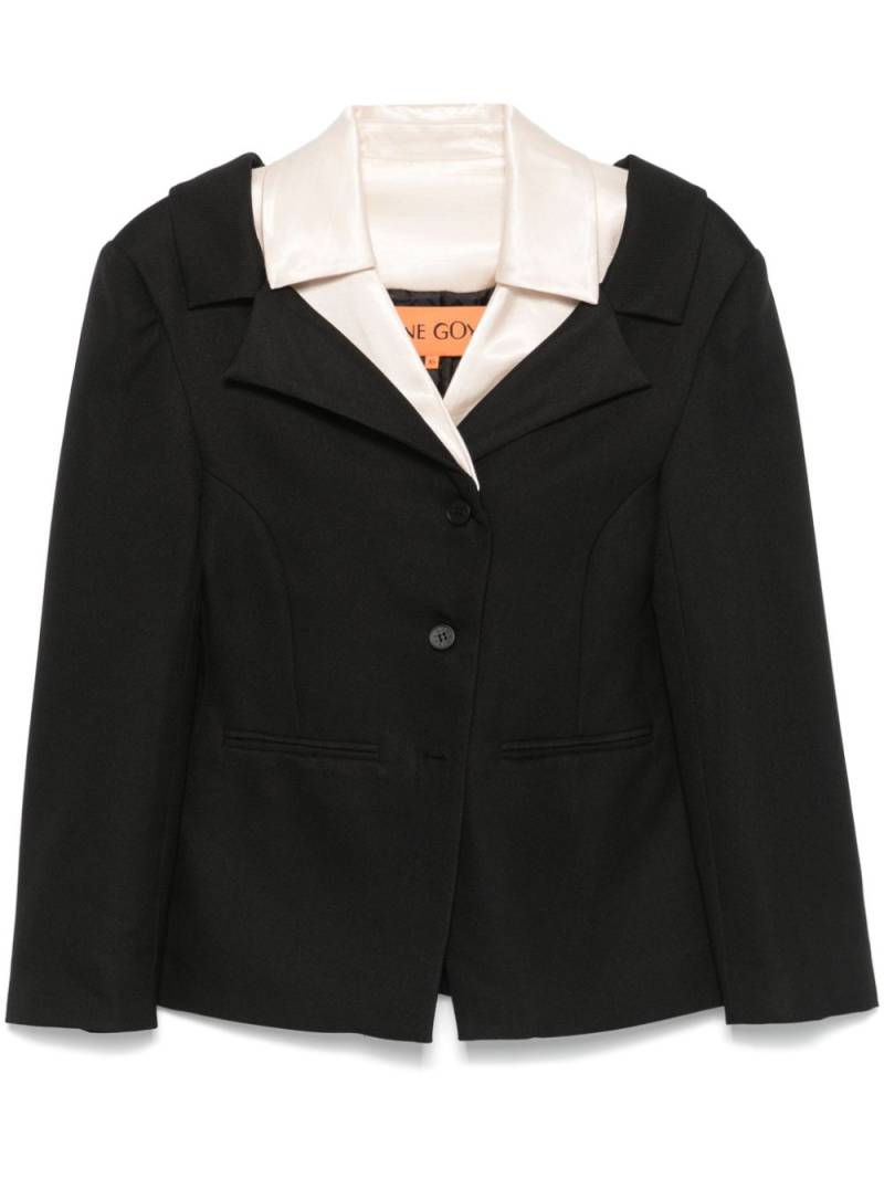 Stine Goya double-collar tailored jacket - Black von Stine Goya