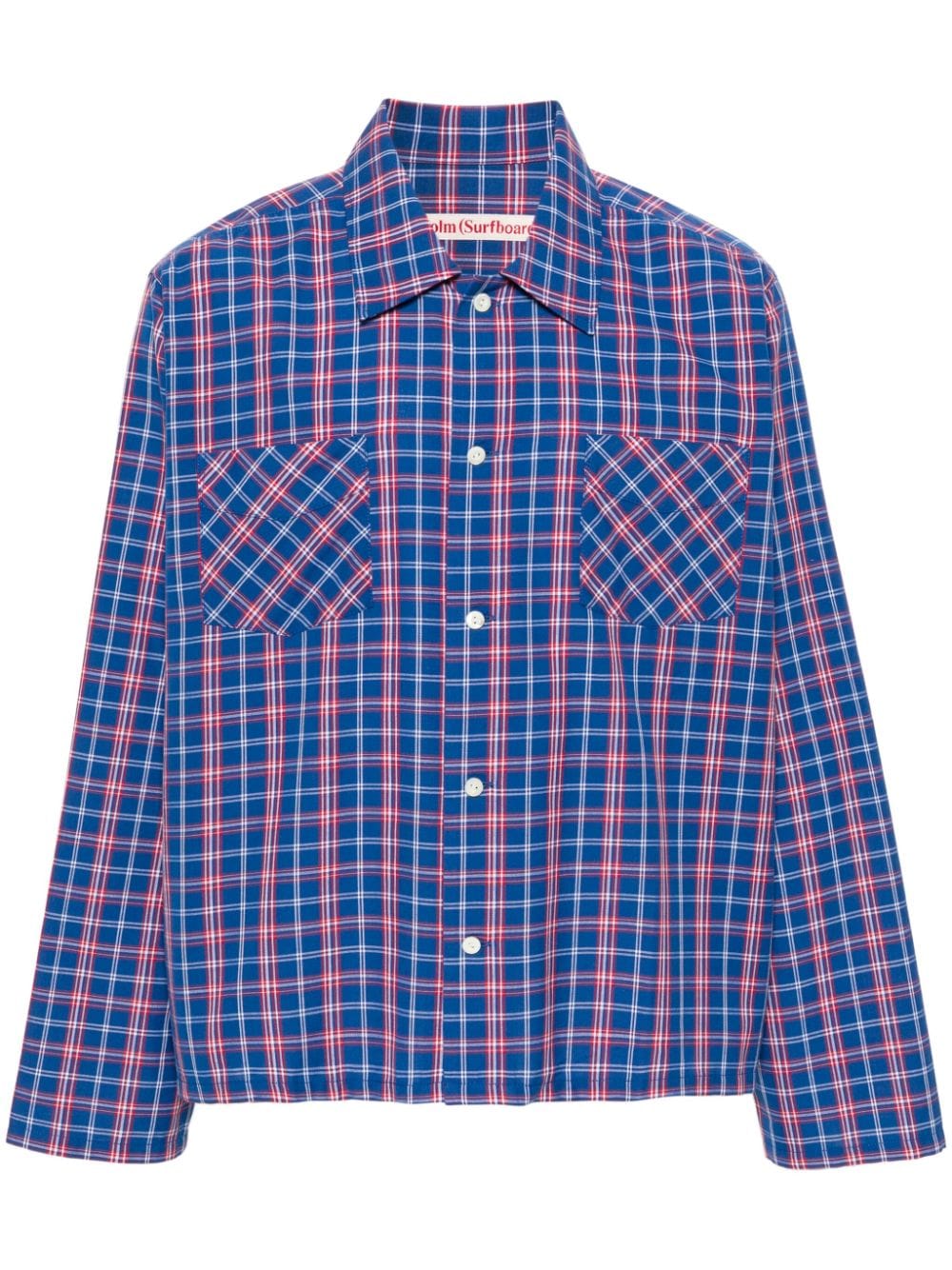 Stockholm Surfboard Club Club check-pattern shirt - Blue