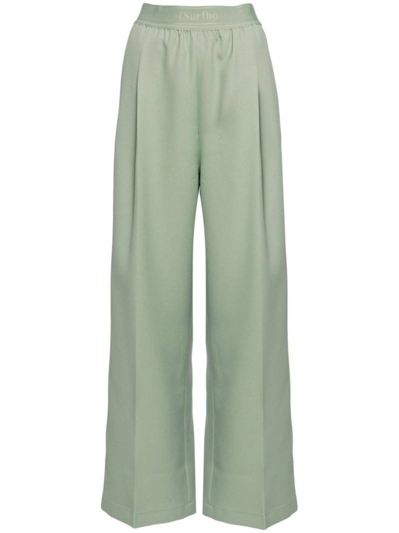 Stockholm Surfboard Club logo-waistband palazzo pants - Green von Stockholm Surfboard Club