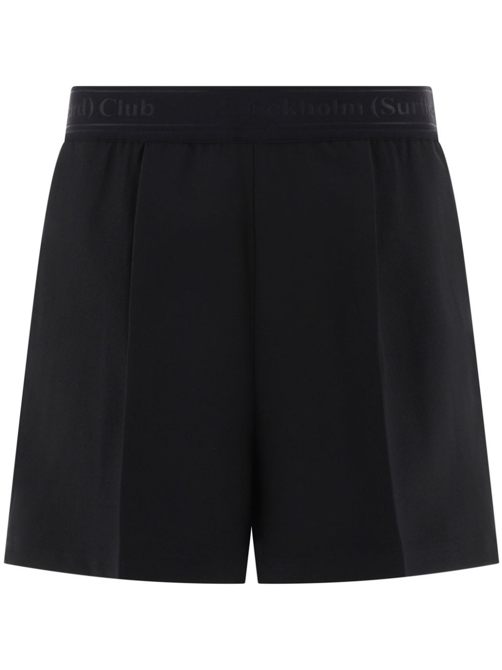 Stockholm Surfboard Club logo-waistband shorts - Black von Stockholm Surfboard Club