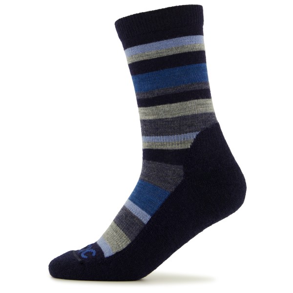 Stoic - Kid's Merino Trekking Crew Socks Stripes - Wandersocken Gr 27-30 blau von Stoic