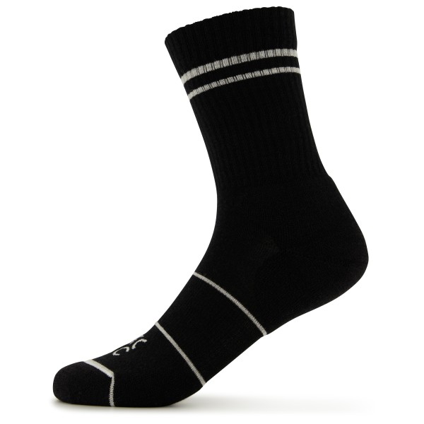 Stoic - Merino Crew Tech Rib Stripes Socks - Multifunktionssocken Gr 39-41 schwarz von Stoic