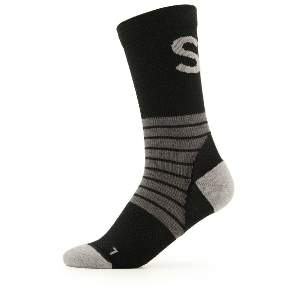 Stoic - Merino MTB Socks - Velosocken Gr 42-44 schwarz von Stoic