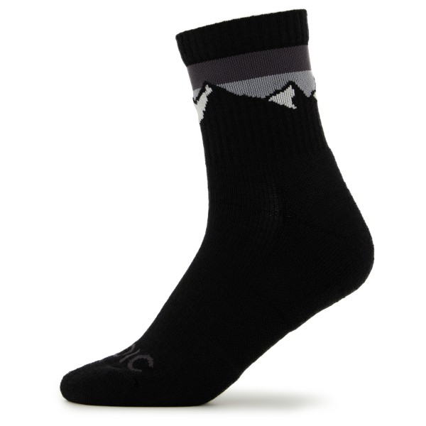 Stoic - Merino Quarter Tech Rib Mountains Socks - Multifunktionssocken Gr 39-41 schwarz von Stoic