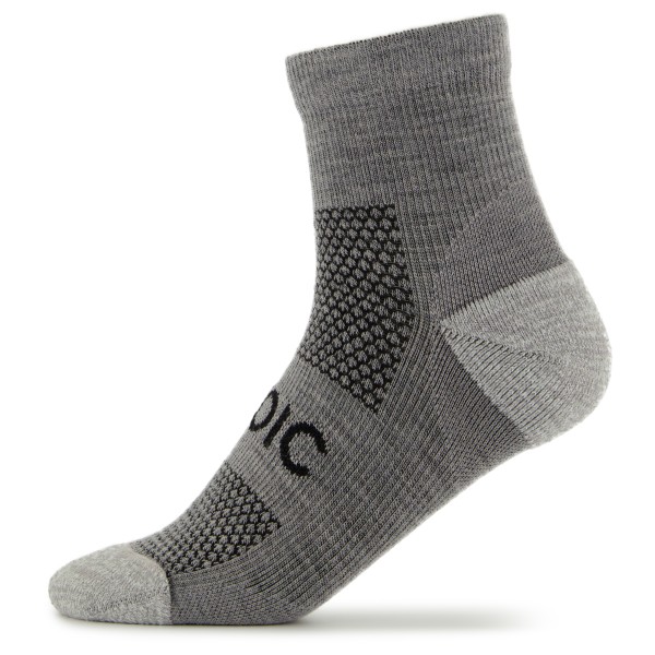 Stoic - Merino Running Quarter+ light socks - Laufsocken Gr 39-41 grau von Stoic