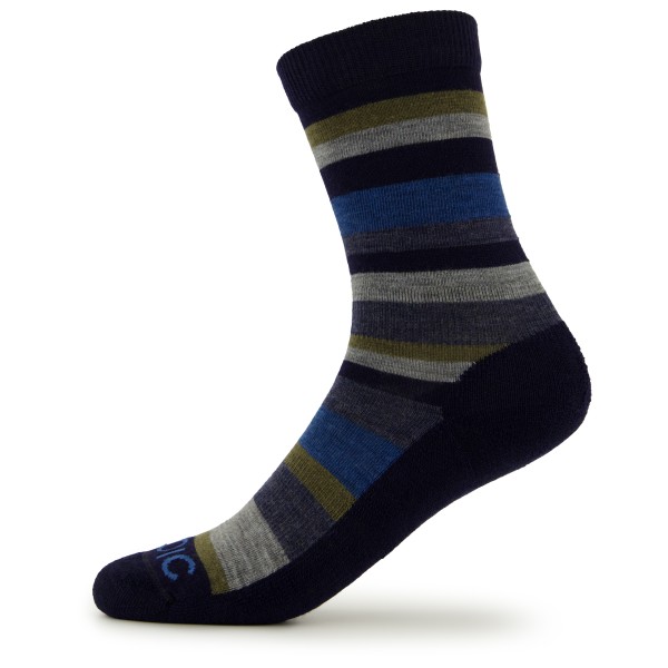 Stoic - Merino Trekking Crew Socks Stripes - Wandersocken Gr 45-47 schwarz von Stoic