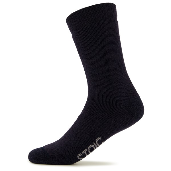 Stoic - Merino Warmwool Heavy - Merinosocken Gr 45-47 schwarz von Stoic