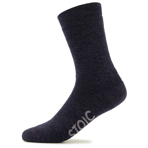 Stoic - Merino Warmwool Medium - Merinosocken Gr 45-47 schwarz von Stoic