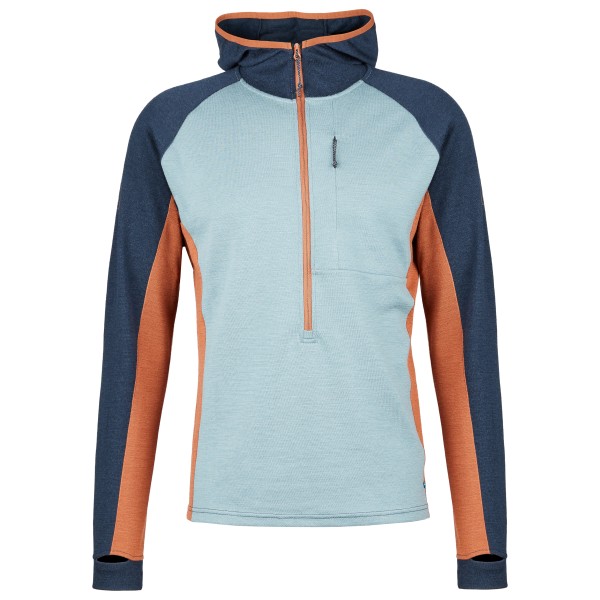 Stoic - Merino260 StadjanSt. 3/4 Zip w. Hood - Merinohoodie Gr 3XL;4XL;L;M;S;XL;XS;XXL blau;schwarz;türkis von Stoic