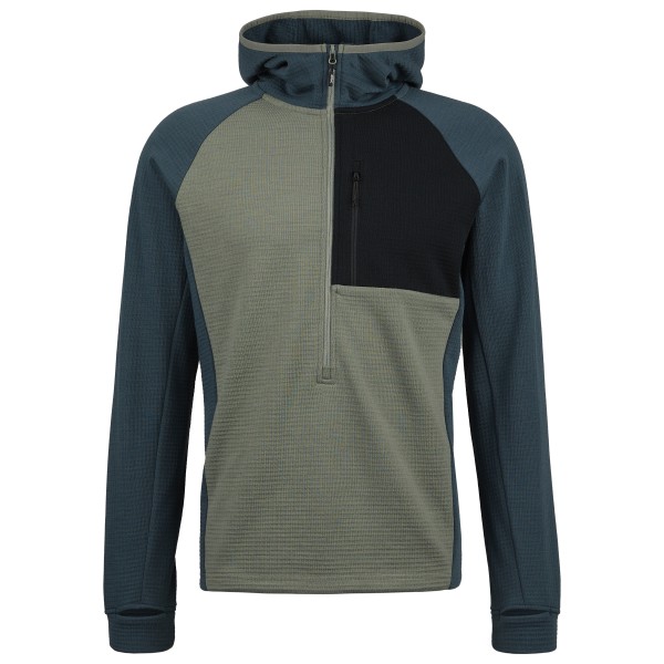 Stoic - MerinoGrid285 NorrdalSt. 3/4 Zip Hoody - Merinohoodie Gr S oliv von Stoic