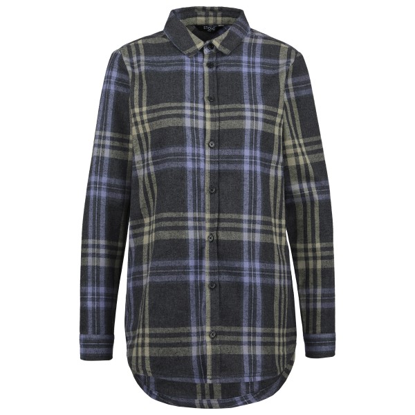 Stoic - Women's MMXX.Storuman Hemp Flannel Shirt - Hemd Gr L grau von Stoic