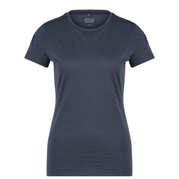 Stoic - Women's Merino180 BengtSt. T-Shirt slim - Merinoshirt Gr L blau von Stoic