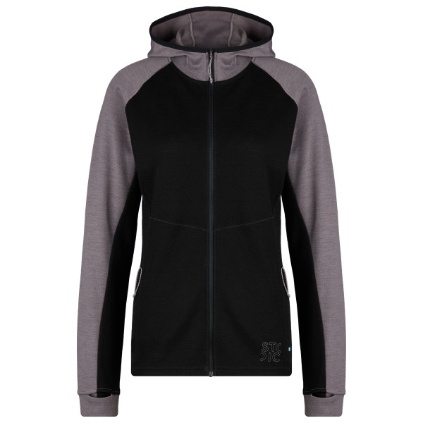 Stoic - Women's Merino260 StadjanSt.  Hoody - Merinohoodie Gr 38 schwarz von Stoic