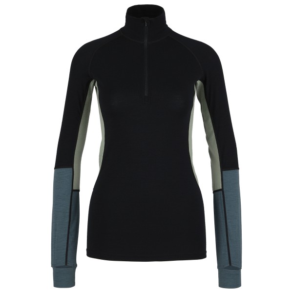 Stoic - Women's MerinoMesh150 SadjemSt. L/S Half Zip - Merinounterwäsche Gr XXL schwarz von Stoic