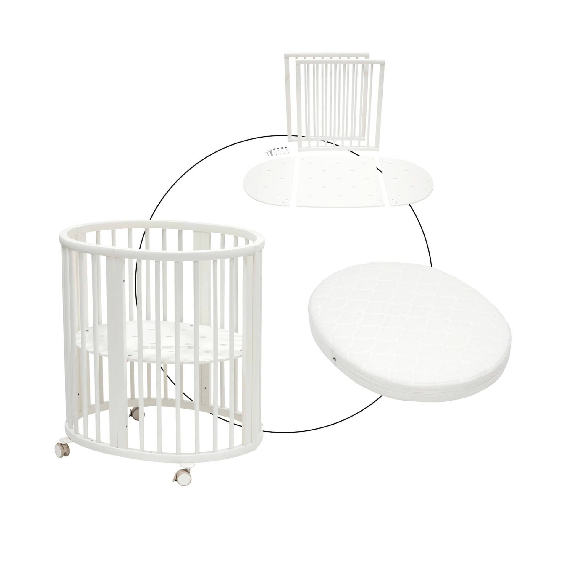 Babybett Sleepi Mini. Inkl. Umbausatz zum Kinderbett und Matratze Babybett Sleepi Mini. Inkl. Umbausatz zum Kinderbett und Matratze von Stokke