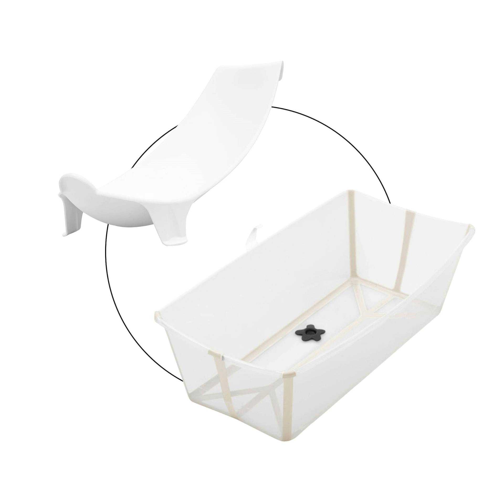 Bundle Badewanne XL inkl. Badewannensitz Newborn Support von Stokke