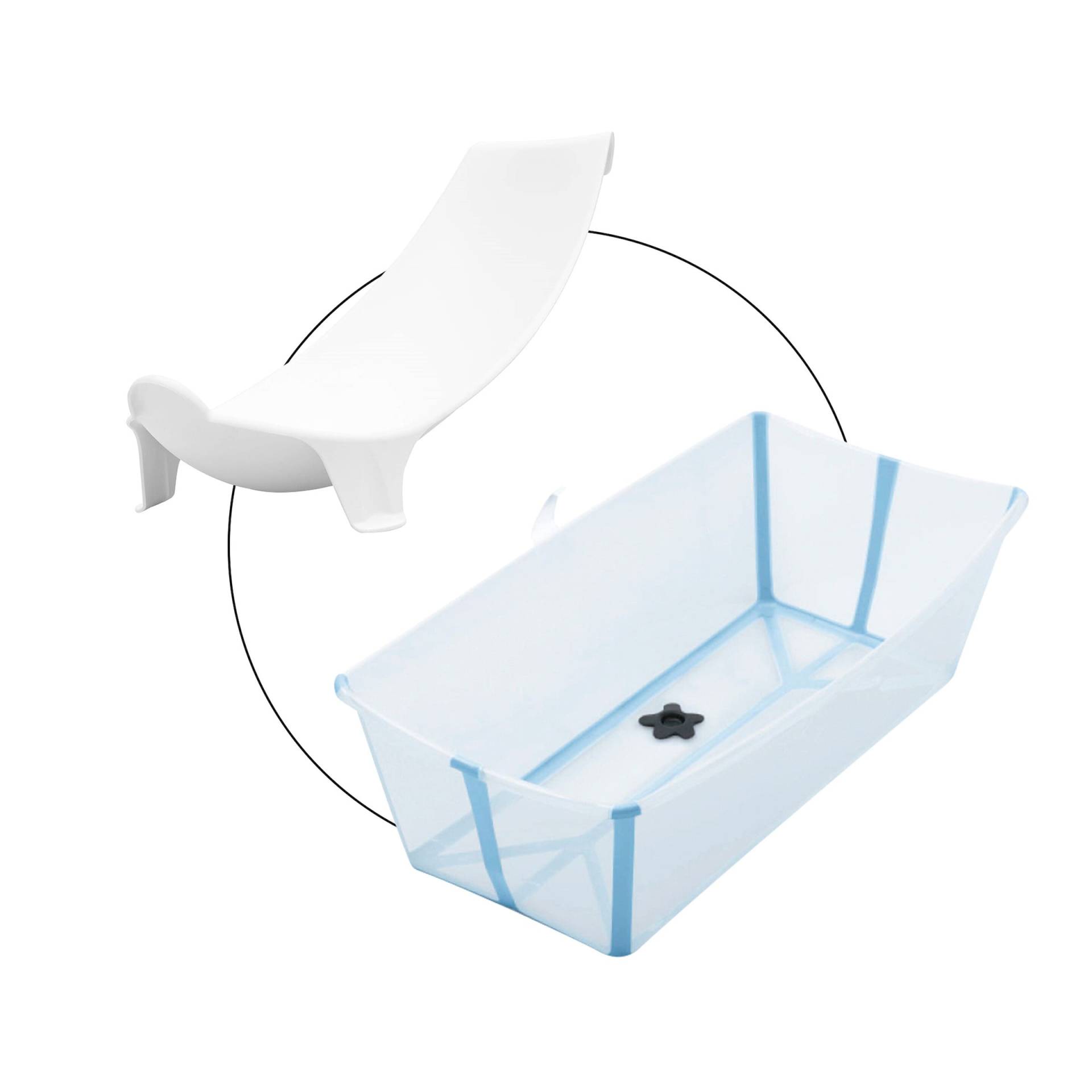 Bundle Badewanne XL inkl. Badewannensitz Newborn Support von Stokke