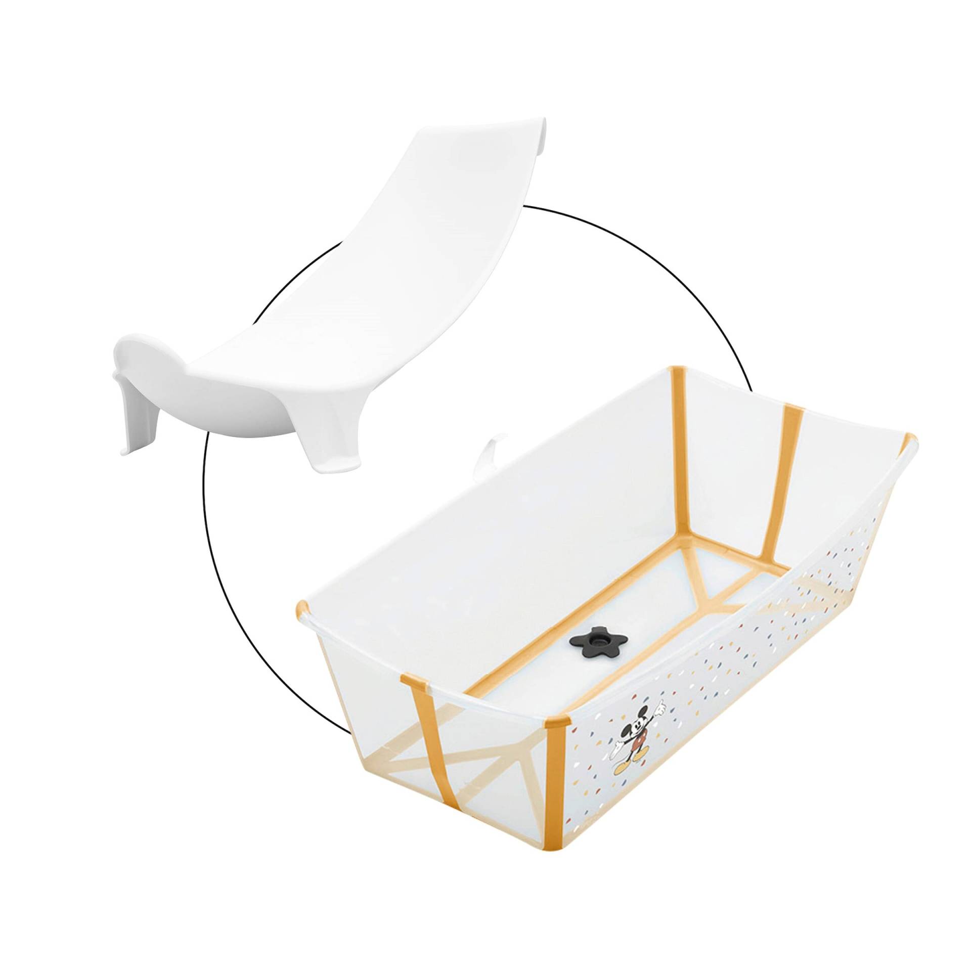 Bundle Badewanne XL inkl. Badewannensitz Newborn Support von Stokke