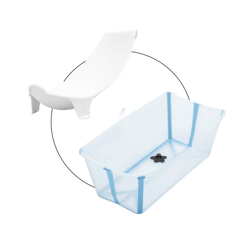 Bundle Badewanne inkl. Badewannensitz Newborn Support von Stokke