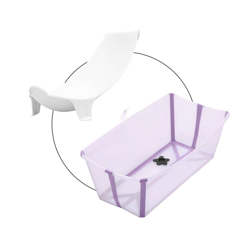 Bundle Badewanne inkl. Badewannensitz Newborn Support von Stokke