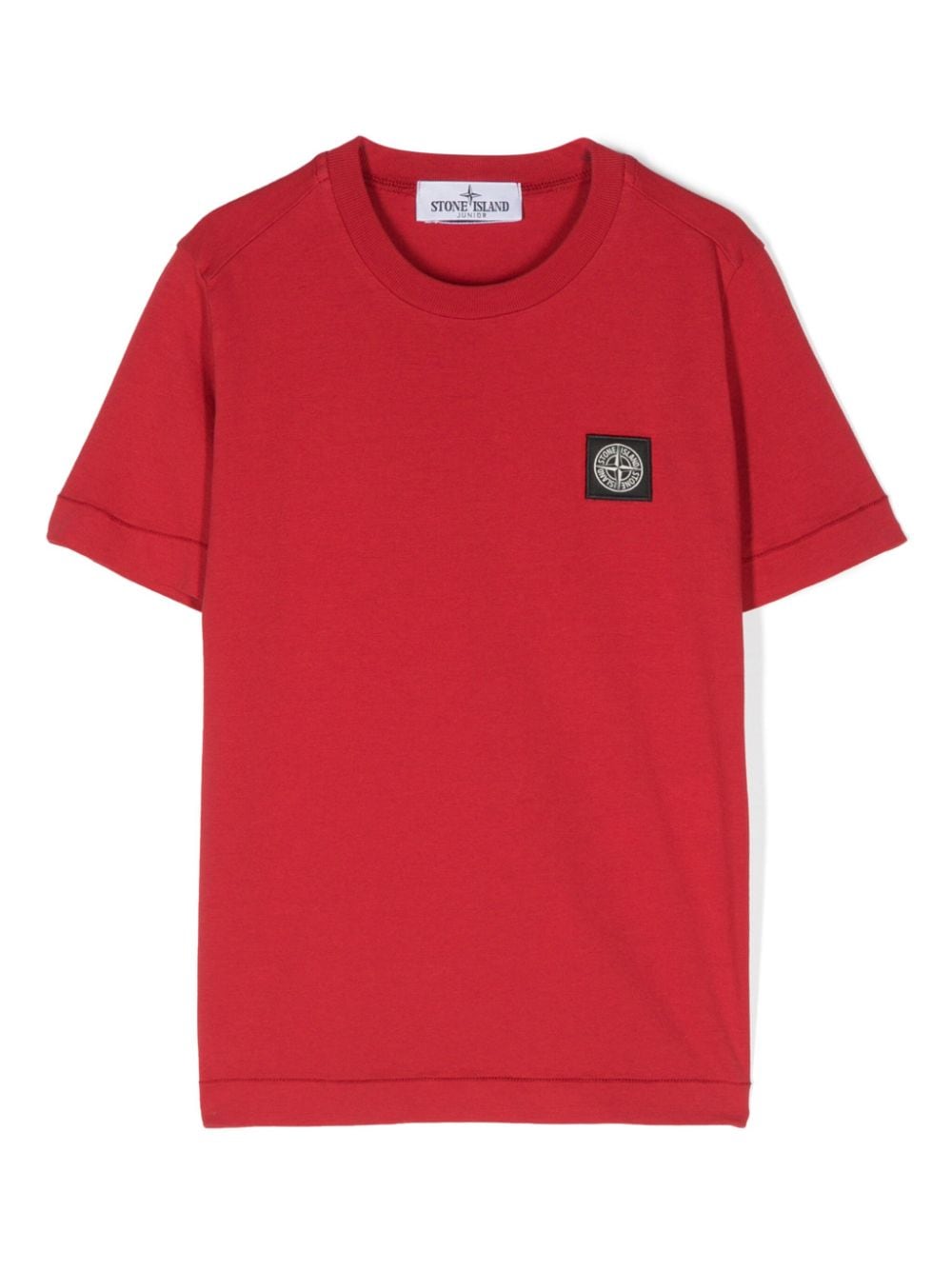 Stone Island Junior Compass-appliqué T-shirt - Red von Stone Island Junior