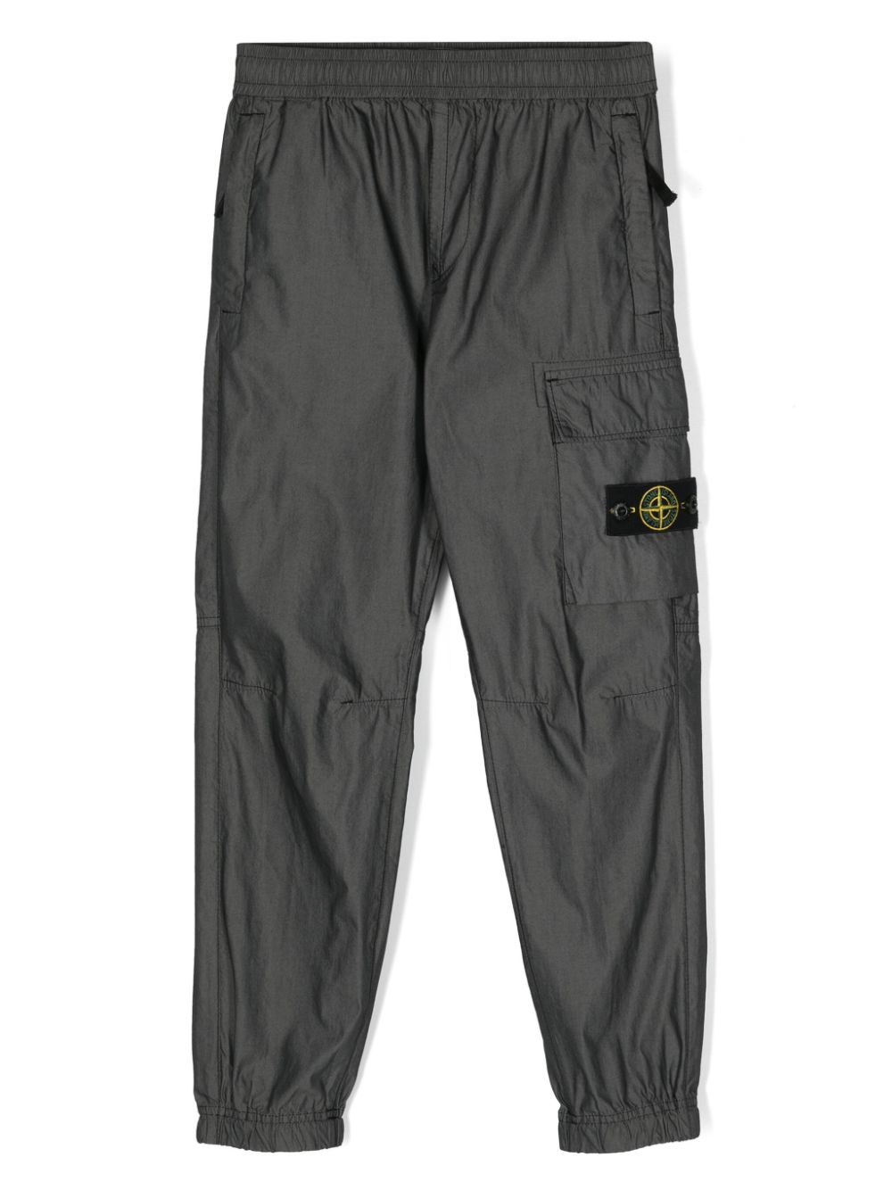 Stone Island Junior Compass-appliqué cargo pants - Black von Stone Island Junior