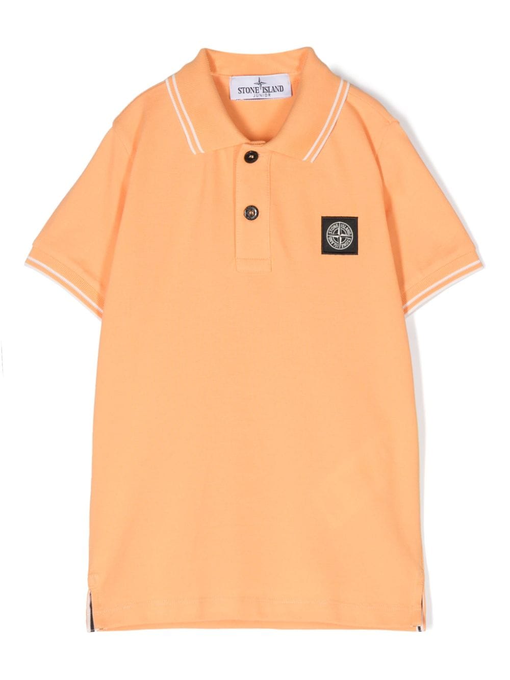 Stone Island Junior Compass-appliqué polo shirt - Orange von Stone Island Junior