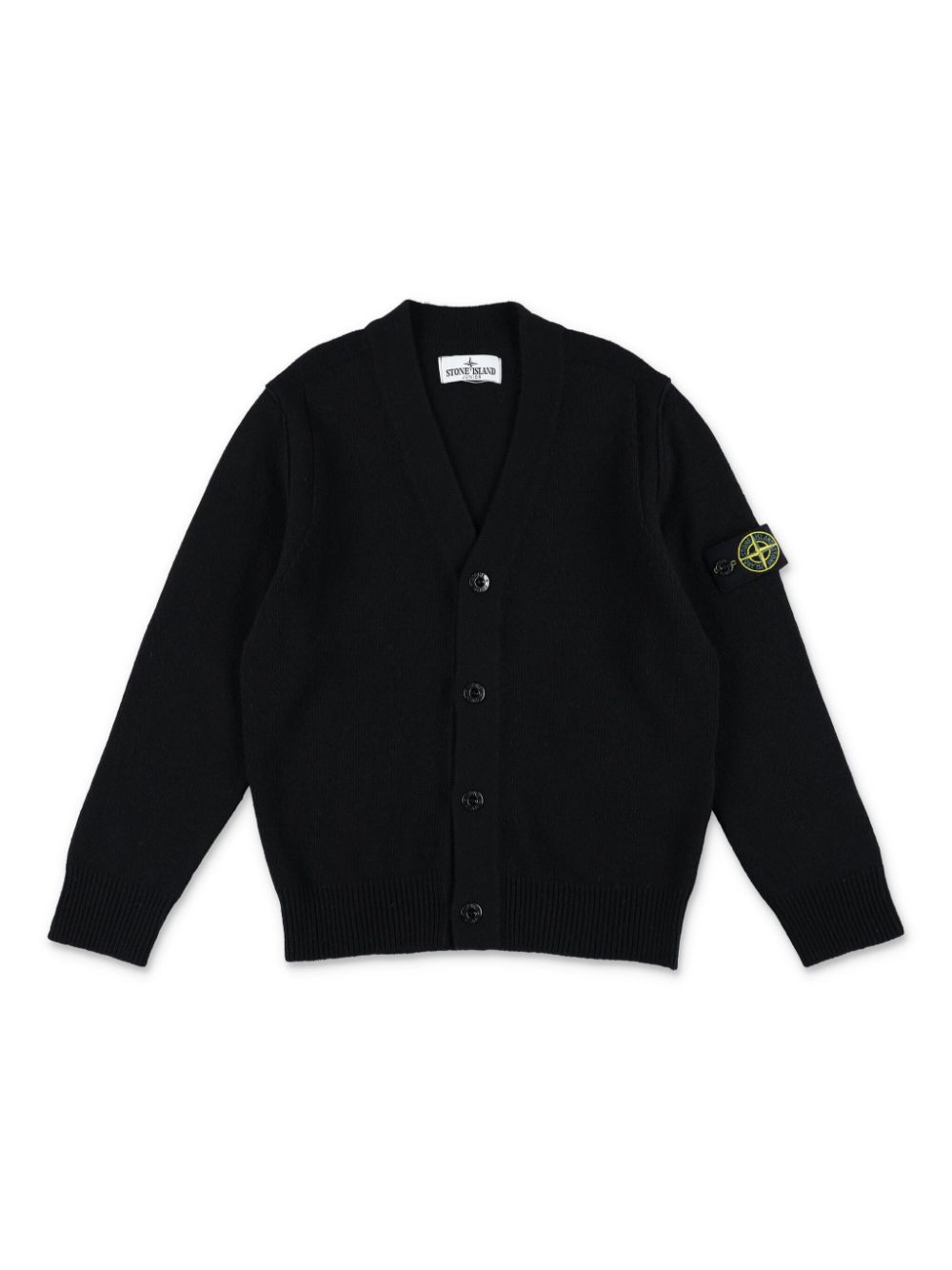 Stone Island Junior Compass-badge cardigan - Black von Stone Island Junior