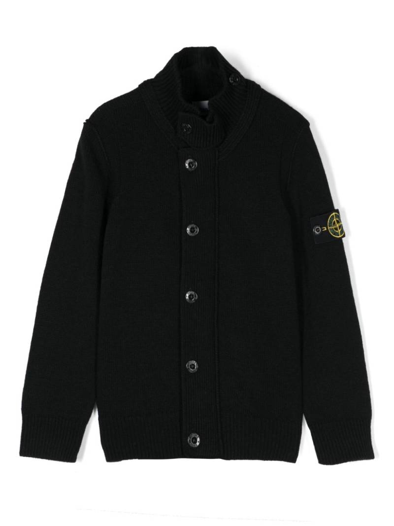 Stone Island Junior Compass-badge cardigan - Black von Stone Island Junior