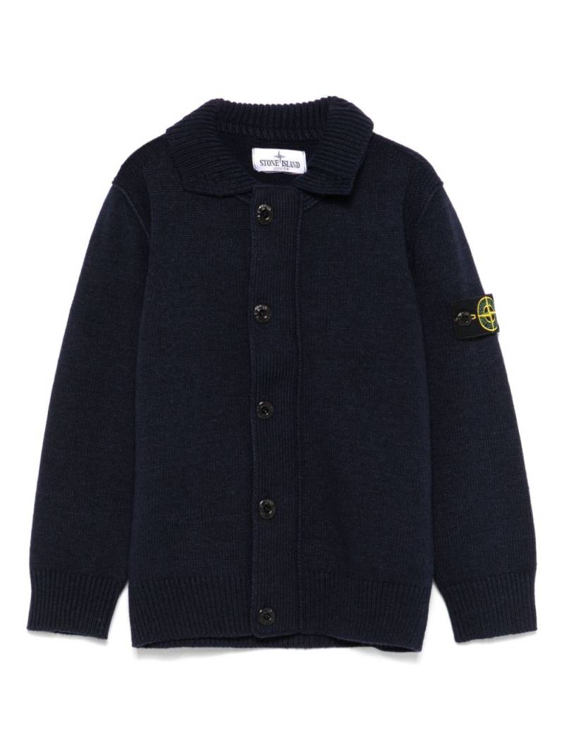 Stone Island Junior Compass-badge cardigan - Blue von Stone Island Junior