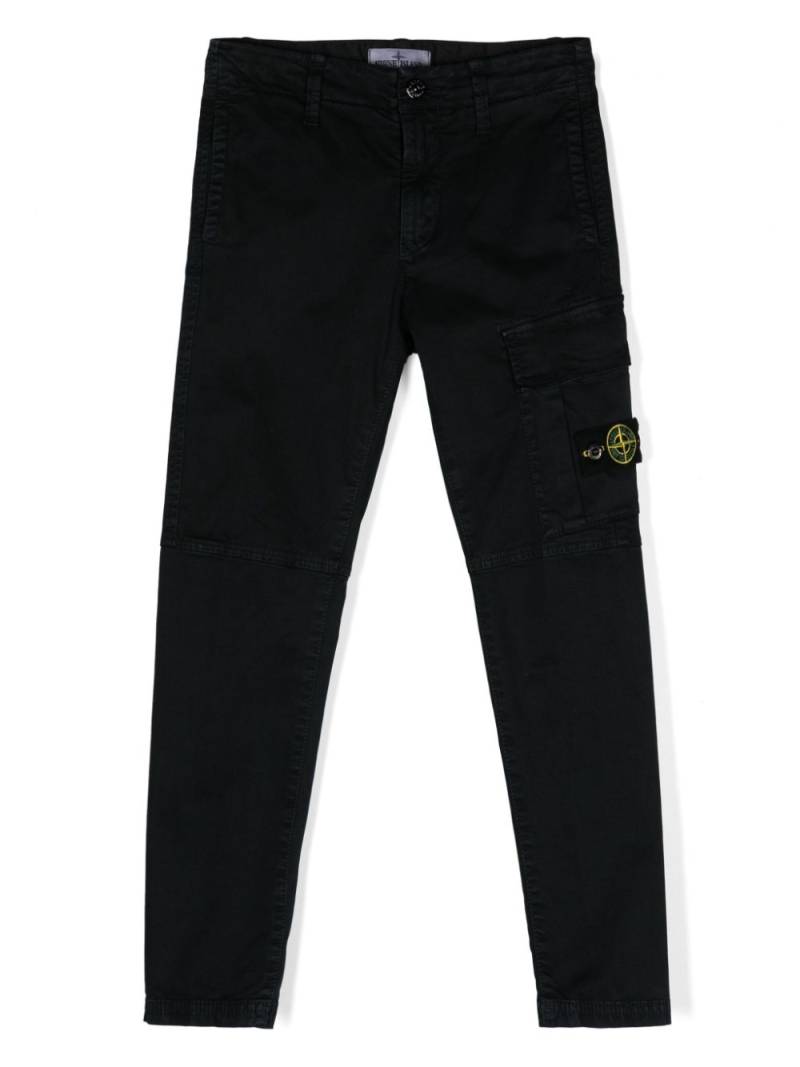 Stone Island Junior Compass-badge cargo pants - Blue von Stone Island Junior