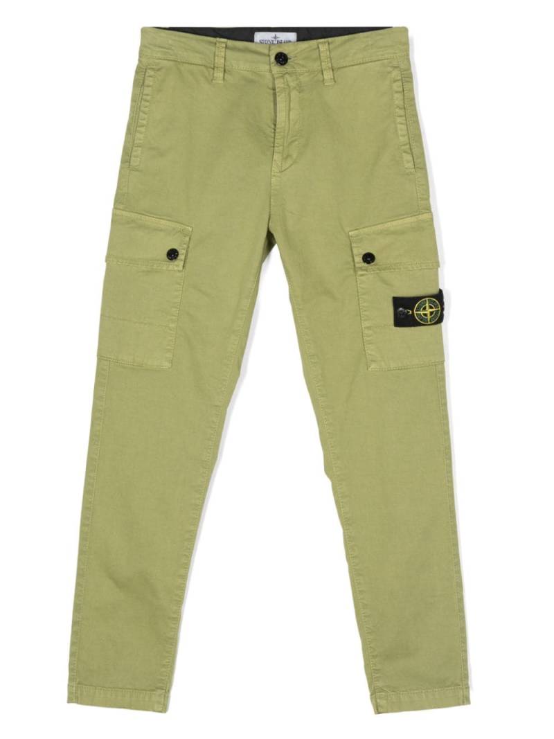 Stone Island Junior Compass-badge cargo pants - Green von Stone Island Junior