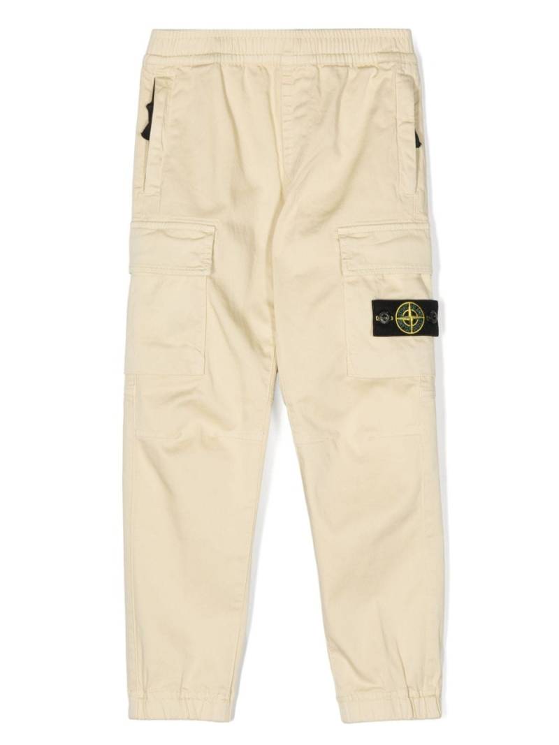 Stone Island Junior Compass-badge cargo pants - Neutrals von Stone Island Junior