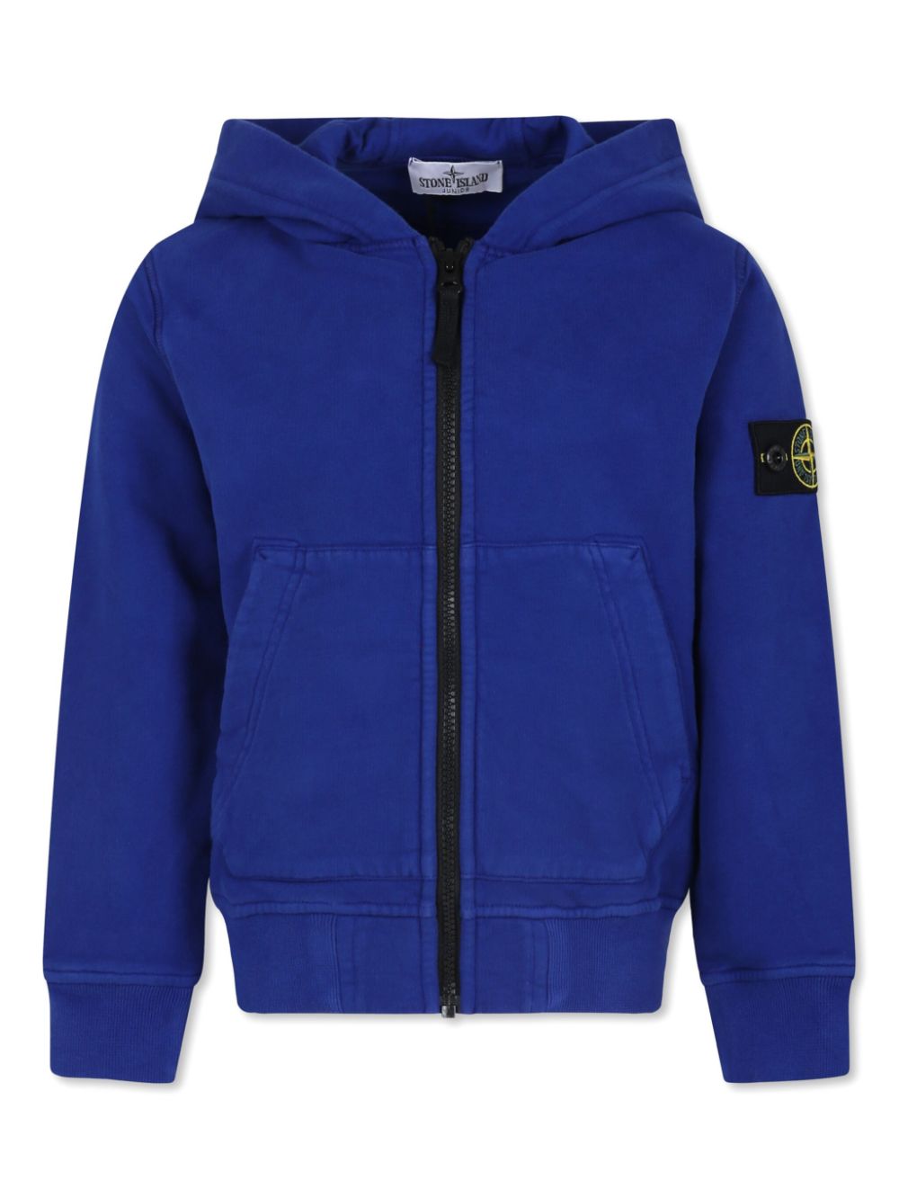 Stone Island Junior Compass-badge cotton hoodie - Blue von Stone Island Junior