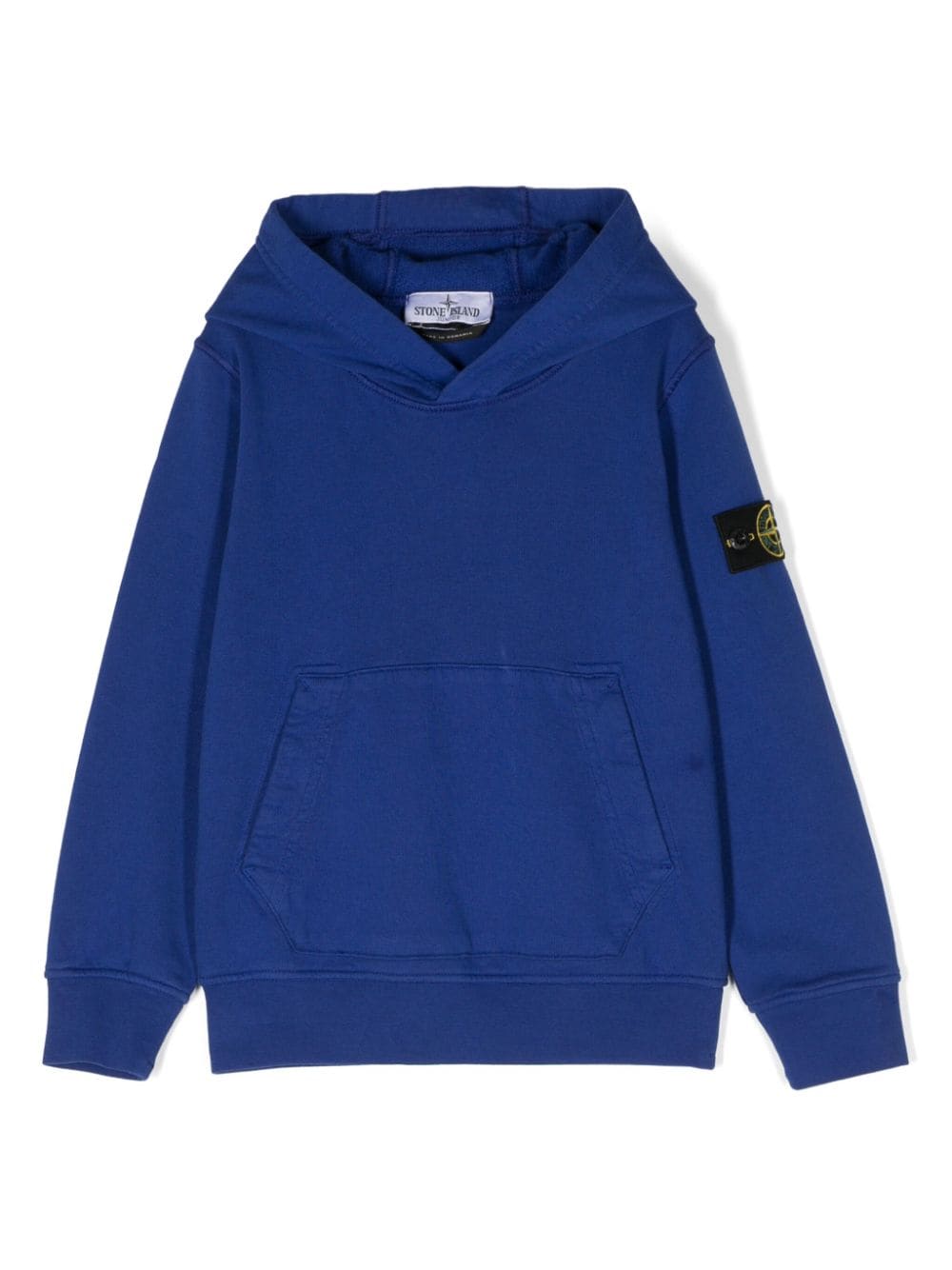 Stone Island Junior Compass-badge cotton hoodie - Blue von Stone Island Junior