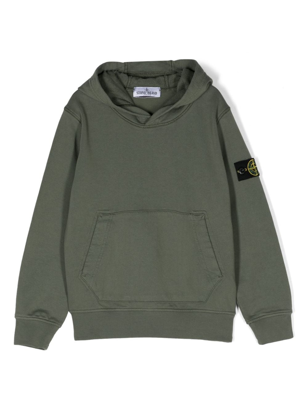 Stone Island Junior Compass-badge cotton hoodie - Green von Stone Island Junior