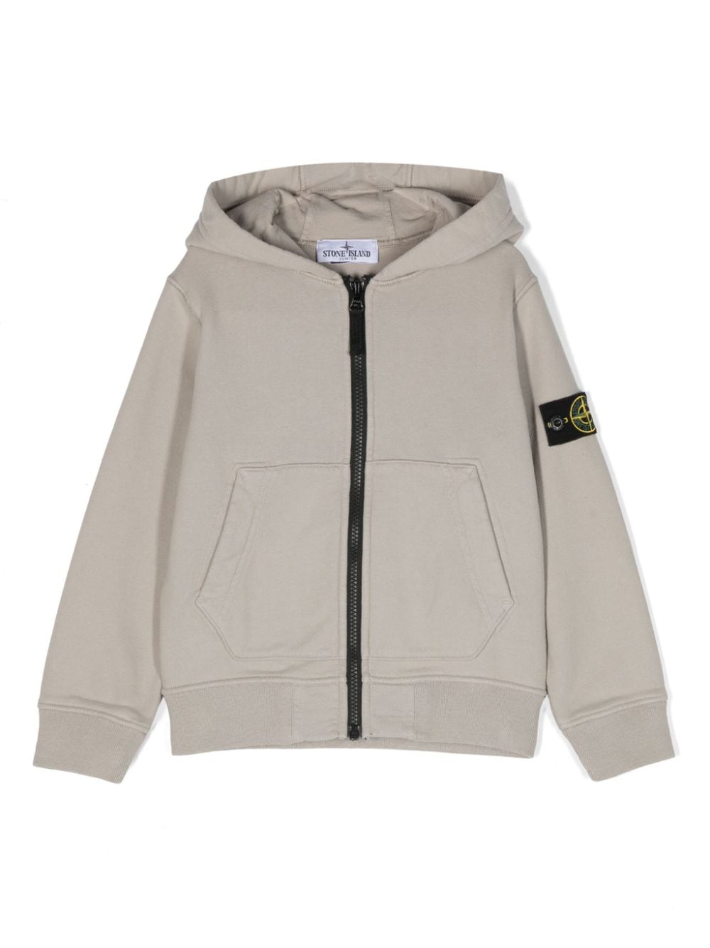 Stone Island Junior Compass-badge cotton hoodie - Grey von Stone Island Junior