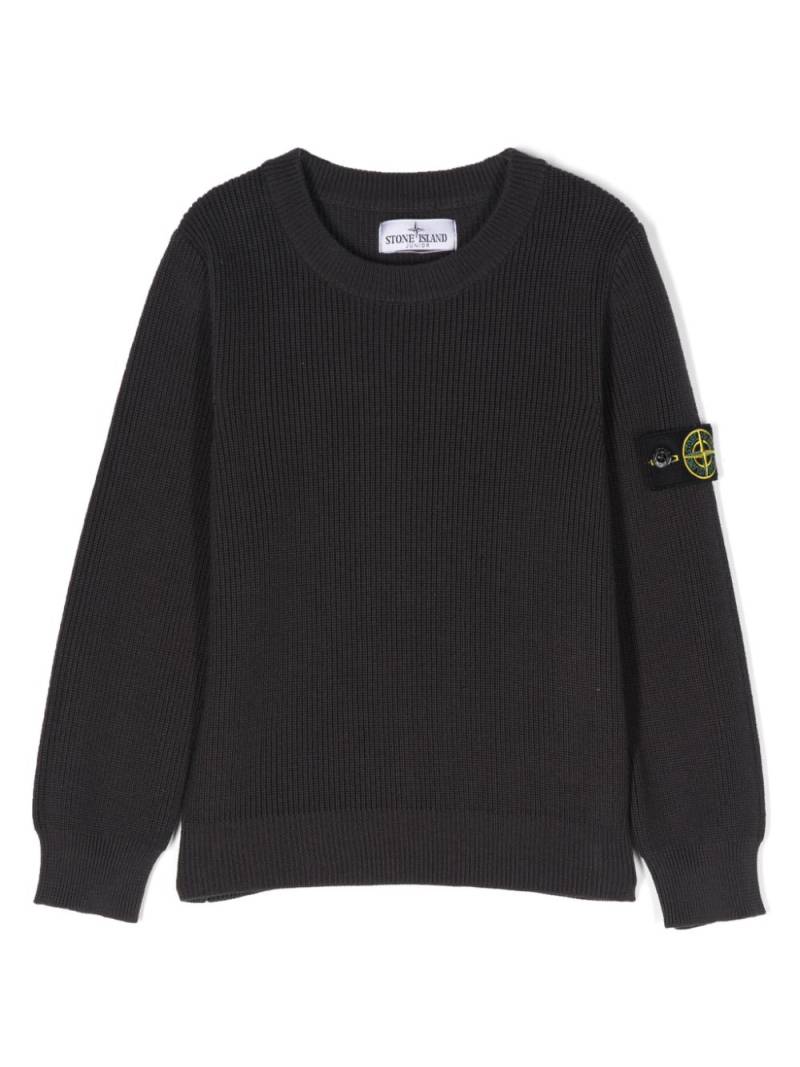 Stone Island Junior Compass-badge cotton jumper - Blue von Stone Island Junior